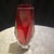 Seguso 1970s Modernist Red Faceted Murano Glass Vase by Seguso For Sale - Image 4 of 12