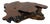 50 Inch Long 1970s Redwood Burl Coffee Table With Root Base For Sale