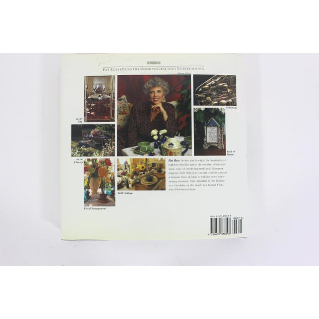 Green 1992 Formal Country Entertaining Pat Ross Green Linen Hard Cover Book With Dust Jacket For Sale - Image 8 of 9