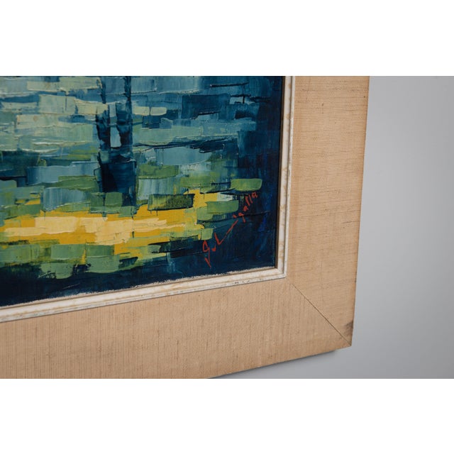 Abstract Composition, 1980s, Oil on Canvas For Sale - Image 6 of 14