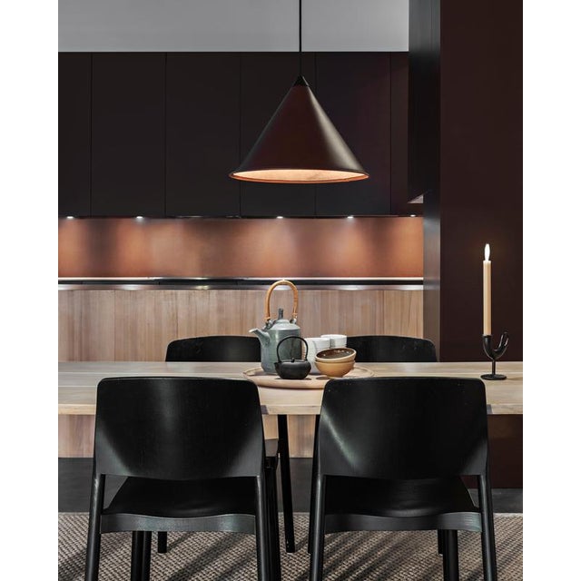 Namibia Leather Cone Large Lamp by Cuero Design For Sale - Image 11 of 18