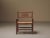 1950s Brutalist Wood and Straw Armchair, France, 1950 For Sale - Image 5 of 18