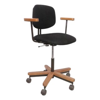 Vintage Adjustable Swivel Desk Chair Stool by Hon C. 1970's For Sale