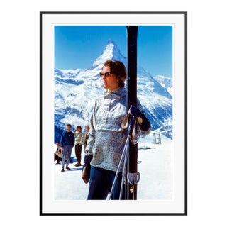 Toni Frissell 'Stylish Skiing' Archival Pigment Print Framed in Black For Sale