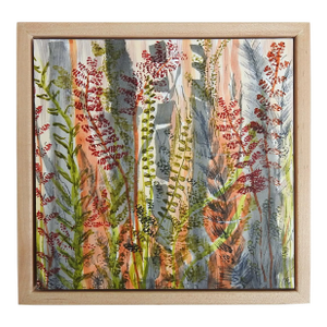 Small Contemporary Expressionist Botanical Watercolor Painting