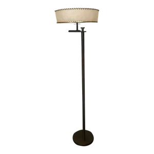1930s Floor Lamp in Gun Metal Finish by Kurt Versen