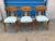 1990s Mid-Century-Style Klismos Chairs With Upholstered Seats- Set of 3 For Sale In San Diego - Image 6 of 6