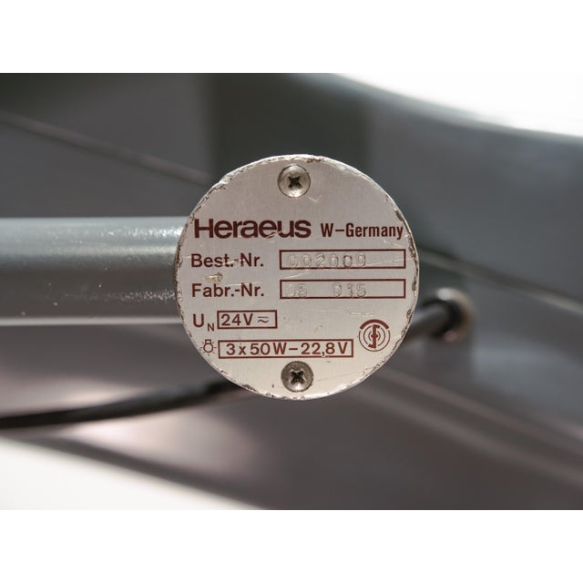 Gray Surgical Hospital Floor Spotlight by Heraeus Hanaulux, London, 1990s For Sale - Image 4 of 16