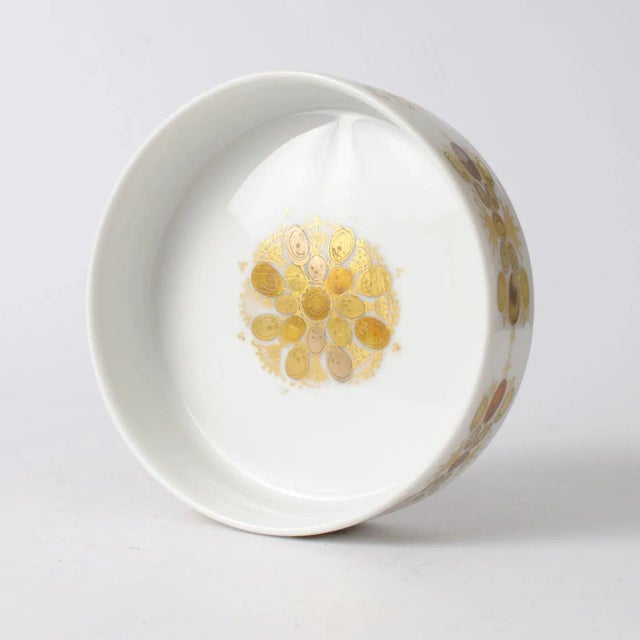 Mid-Century Modern Vintage Four Color Porcelain Bowl by Bjorn Wiinblad for Rosenthal For Sale - Image 3 of 6