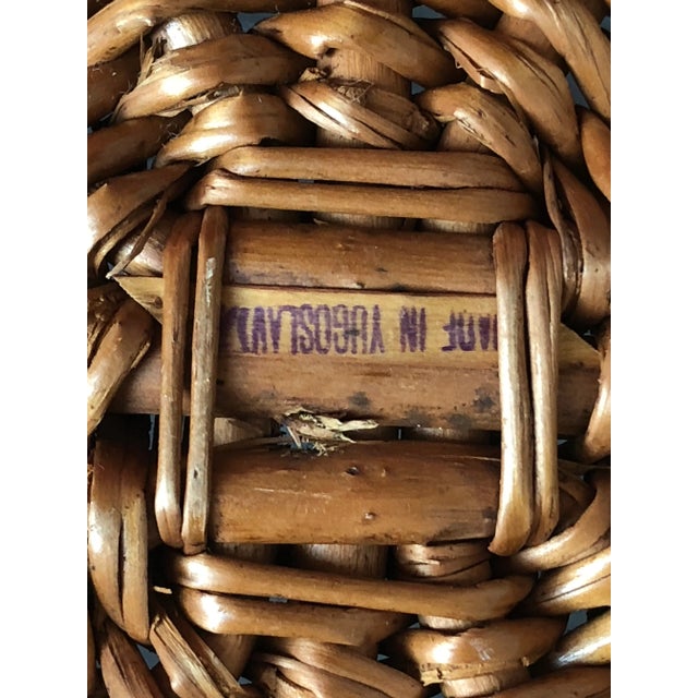 Mid-20th Century Wicker Planter Basket For Sale - Image 10 of 11