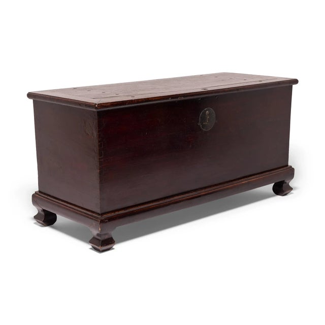 Chinese Monumental Chinese Full Moon Robe Trunk, C. 1850 For Sale - Image 3 of 9