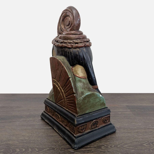 Pair of Vintage Bookends With Asian Inspired Busts For Sale In San Francisco - Image 6 of 18