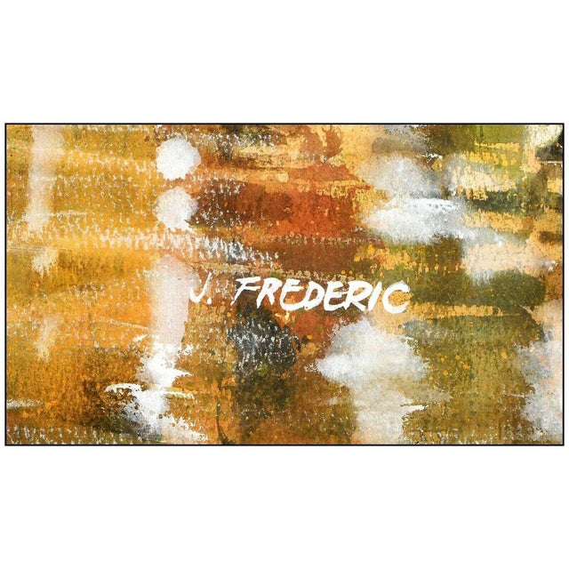Figurative Mid 20th Century Looking Down Washington Street, Joseph E. Frederic For Sale - Image 3 of 4