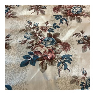 Jasper Floral Linen Fabric- 1 Yard For Sale