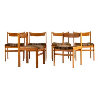 Vintage Oak Dining Chairs by H.W. Klein for Bramin, Denmark, 1960s, Set of 6 For Sale