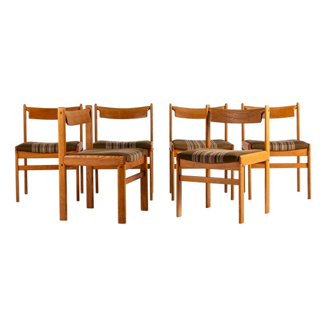 Vintage Oak Dining Chairs by H.W. Klein for Bramin, Denmark, 1960s, Set of 6 For Sale