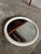 Glass Dutch Space Age Round Wall Mirror with White Plastic Frame, 1970s For Sale - Image 7 of 11