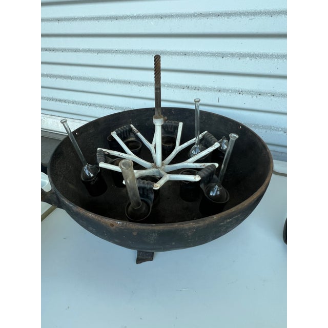 American Early 20th Century Industrial Cast Iron Dairy Farm Milk Tester - Sculptural Artifact For Sale - Image 3 of 12
