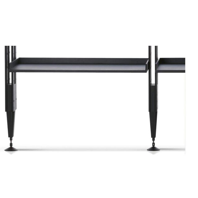 Black Modular Infinito Bookcase in Black Stain Wood by Franco Albini for Cassina For Sale - Image 8 of 12