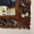 French carved wall mirror with beveled mirror
