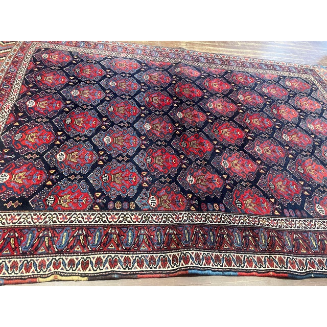 Antique Persian Afshar Rug For Sale In Chicago - Image 6 of 10