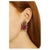 Bochic "Orient" Vintage Ruby & White Topaz Turtle Earrings Set 18K Gold & Silver, A Pair For Sale - Image 15 of 18