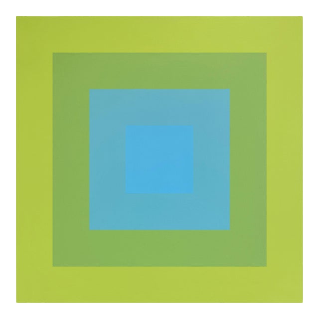 Contemporary Abstract Acrylic on Stretched Canvas "Colour Orb 14" by Brent Hallard For Sale