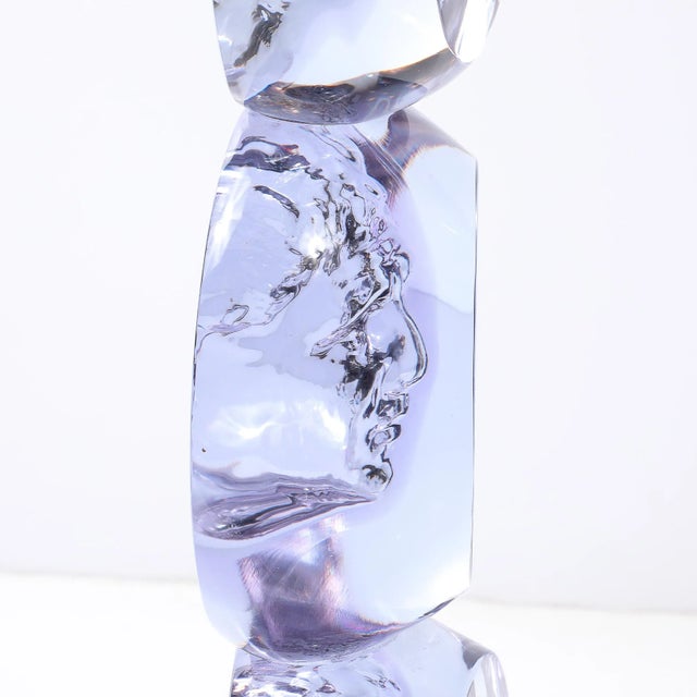 Mid-Century Hand-Blown Murano Glass Portrait Sculpture Signed Pino Signoretto For Sale - Image 17 of 18