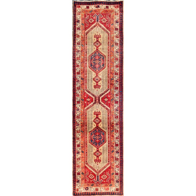 Vintage Serab Camel/Beige Rectangular, 3' 1" X 11' 9" For Sale