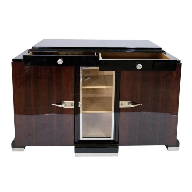 Small Art Deco Sideboard in Ash with Maple Display Cabinet, 1930s For Sale - Image 11 of 11