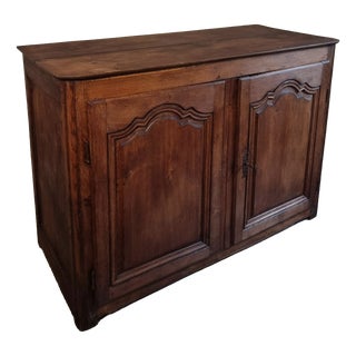 Antique 18th Century French Oak Cabinet from Auvergne For Sale
