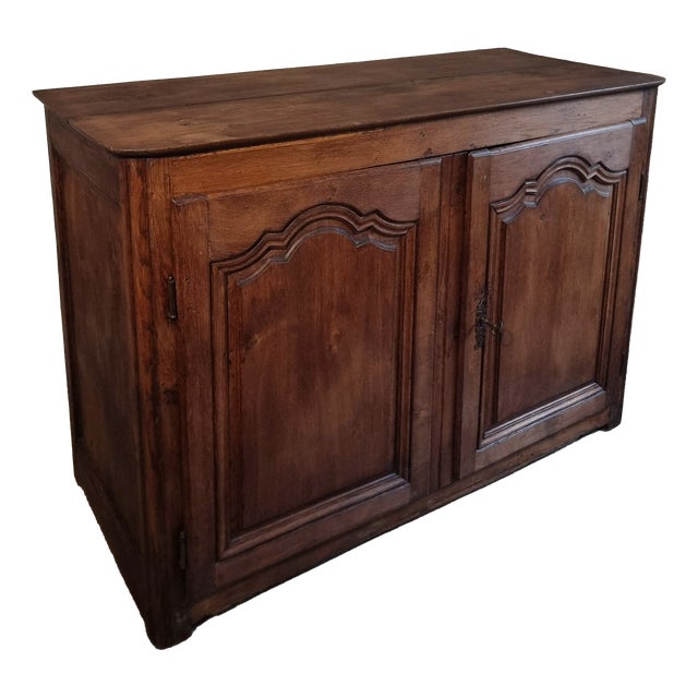 Antique 18th Century French Oak Cabinet from Auvergne For Sale