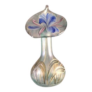 Calla Lily Jack in the Pulpit Hand Painted Vase For Sale