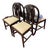Late 20th Century Set of 4 Wheat Dining Room Chairs For Sale