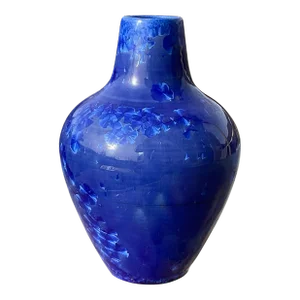 2000s Foxlo Pottery Crystalline Glaze Vase