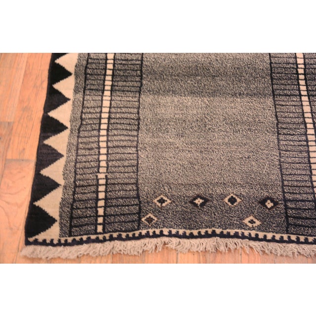 Nazmiyal Collection Vintage Persian Gabbeh Rug For Sale - Image 4 of 5
