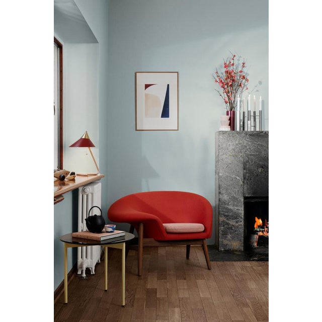 Wood Fried Egg Left Lounge Chair in Light Green by Warm Nordic For Sale - Image 7 of 14