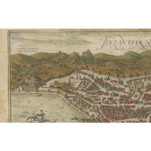 View of Istanbul Map, 1572 For Sale - Image 6 of 11