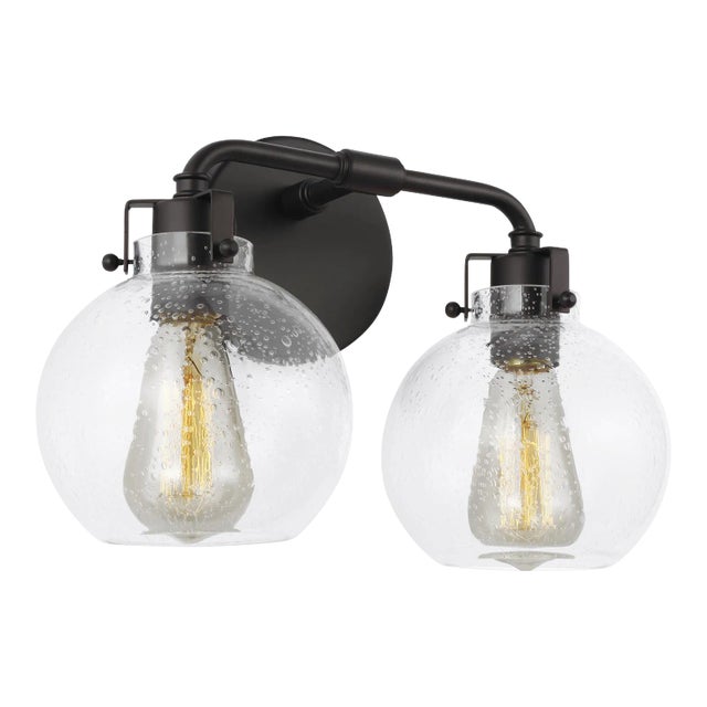 Sean Lavin by Visual Comfort Studio Clara 2-Light Vanity, Oil Rubbed Bronze For Sale