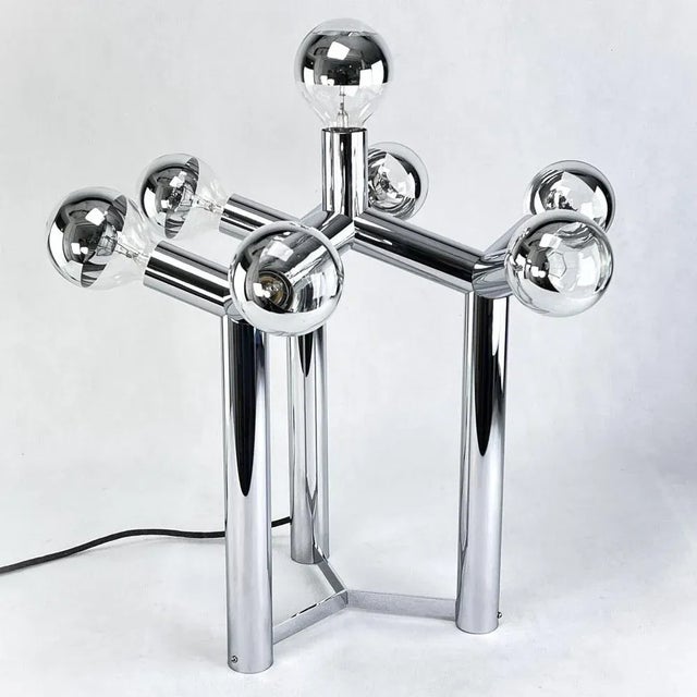 Vintage Sputnik Atomic Desk Lamp from Kalmar, 1970s For Sale - Image 9 of 9