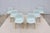 Iskos-Berlin Design Danish Iskos-Berlin for Muuto Blue Leather Fiber Side Chairs Wood Base, Set of 6 For Sale - Image 4 of 18
