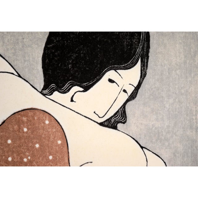 "Lady Holding a Baby" - Woodblock Print by Stephen White For Sale - Image 9 of 9