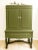 Mid 20th Century Vintage Display Cabinet With Woven French Panels — 20th Mid-Century For Sale - Image 5 of 10