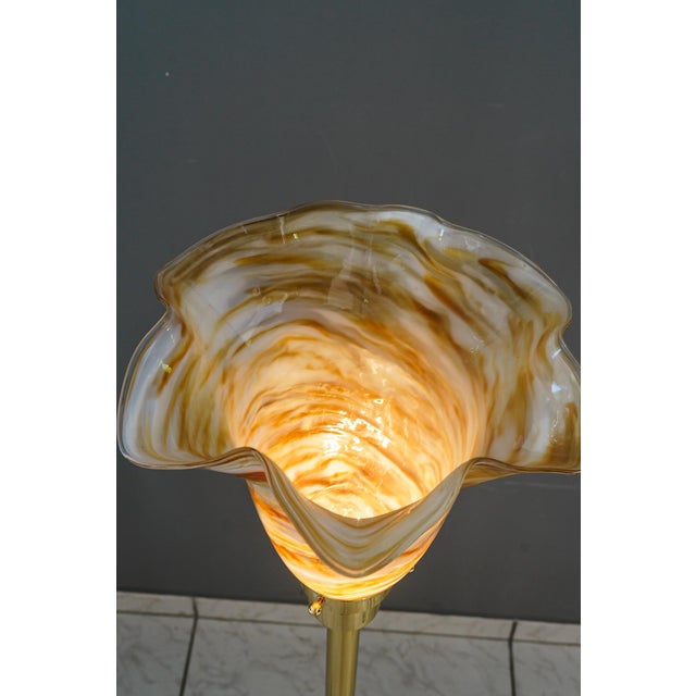 Art Deco Floor Lamp with Glass Shade, 1920s For Sale - Image 18 of 18