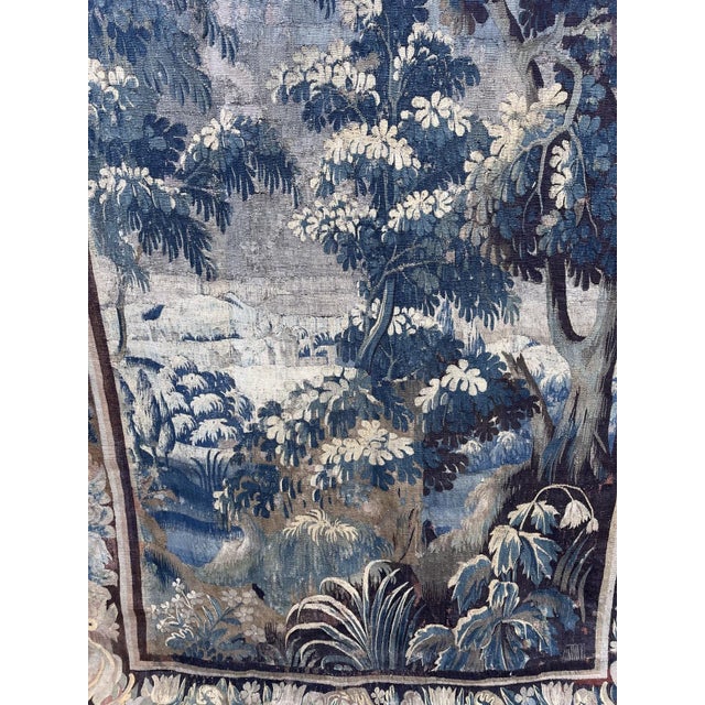 Traditional 18th Century French Verdure Tapestry For Sale - Image 3 of 14