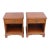 1980s Pair of Henredon Wood Nightstands With Open Shelves For Sale