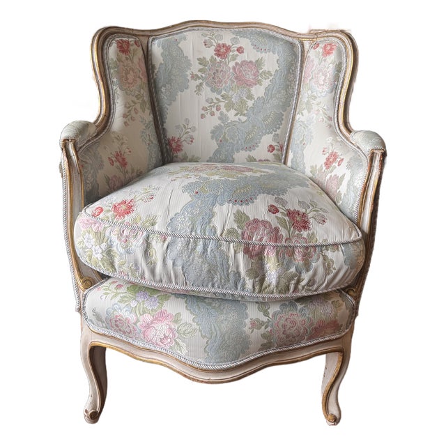 1960s Louis XV Bergere Chair For Sale