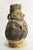 Burnt Umber Peruvian Bichrome Figural Effigy Jar of a Hunter With Trophy For Sale - Image 8 of 16