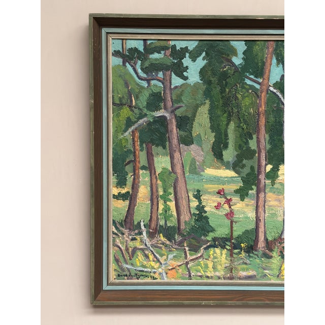 Bertil Lundgren, Forest, 1949, Oil on Panel, Framed For Sale - Image 11 of 18