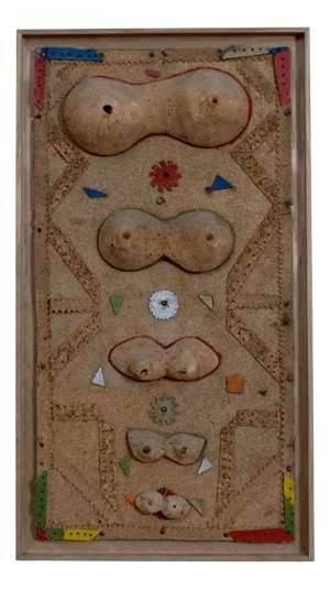 Folk Art Cork Artwork